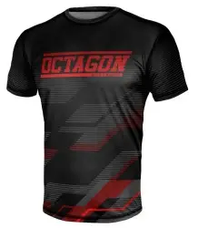 Octagon T-Shirt Koszulka Sportowa Techniczna Racer Black/Red