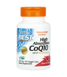 Doctor's Best High Absorption CoQ10 with BioPerine 200mg - 60 vcaps 