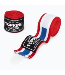 Top King Bandaże Bokserskie Elastyczne Owijki TKHWR-01 Thai Flag 4m