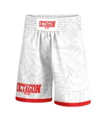 Octagon Spodenki Bokserskie Polska Biało Czerwony White