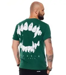 Octagon T-Shirt Koszulka Zęby Bottle Green