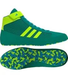 Adidas Buty Zapaśnicze Bokserskie Havoc II Green/Cyan 