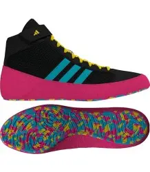 Adidas Buty Zapaśnicze Bokserskie Havoc II Black/Cyan/Pink