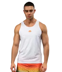 Venum Bokserka Na Ramiączkach Tank Top Echo White/Orange Sunset