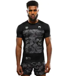 Venum x Polaris Rashguard Krótki Rękaw Black/Storm Grey