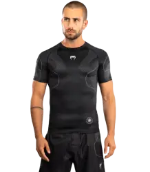 Venum Nexus Rashguard Short Sleeves Krótki Rękaw Black/Silver