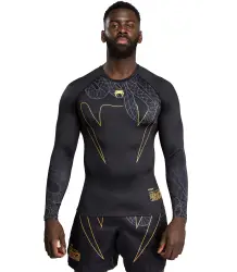 Venum Serpenti Rashguard Long Sleeves Długi Rękaw Black/Silver/Gold