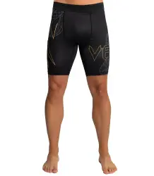 Venum Serpenti Vale Tudo Shorts Spodenki Kompresyjne Black/Silver/Gold 