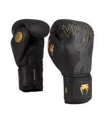 Venum Serpenti Rękawice Bokserskie Boxing Gloves Black/Silver/Gold
