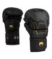 Venum Serpenti Rękawice Sparingowe MMA Gloves Black/Silver/Gold