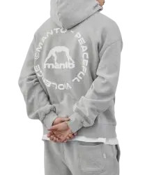 MANTO Bluza Z Kapturem Label 25 Oversize Melange Grey