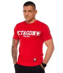 Octagon T-shirt Koszulka Polska Czerwony