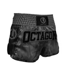 Octagon Spodenki Kickboxing/Muay Thai Legion Future PREMIUM grey/black