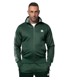 Pit Bull Bluza Rozpinana Tape Logo Bottle Green
