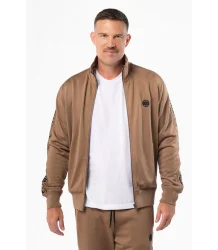 Pit Bull Bluza Rozpinana Tape Logo Coyote Brown