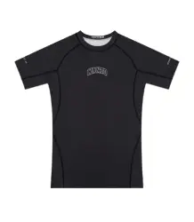 MANTO Rashguard Krótki Rękaw Varsity Black