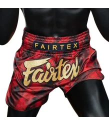 Fairtex Spodenki Tajskie Muay Thai BS1919 Red/Black