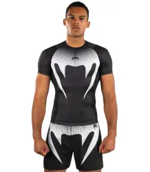 Venum Rashguard Krótki Rękaw Short Sleeve No Gi Black/White