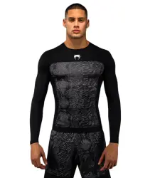 Venum Rashguard Długi Rękaw Long Sleeve G-Fit Scales Black/Grey