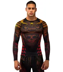 Venum Rashguard Długi Rękaw Long Sleeve Quetzal Fury Black/Fury Red