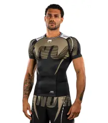 Venum Rashguard Krótki Rękaw Short Sleeve Adrenaline Black/Sand