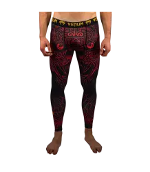 Venum Legginsy Spats Quetzal Fury Black/Fury Red
