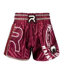 Venum x Rajadamnern Spodenki Muay Thai Shorts Burgundy