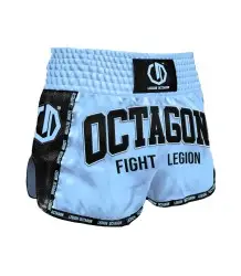 Octagon Spodenki Kickboxing/Muay Thai Fight Legion PREMIUM Sky Blue