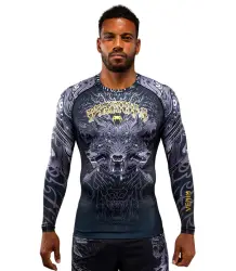 Venum Rashguard Długi Rękaw Long Sleeve Wolf Atak Black/Grey
