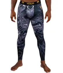 Venum Legginsy Spats Wolf Atak Black/Grey