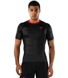 Venum x Roger Gracie Signature Rashguard Krótki Rękaw Short Sleeve Black/Red