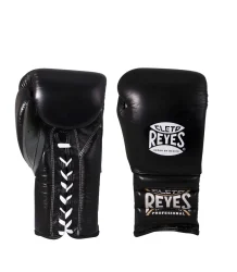 Cleto Reyes Rękawice Bokserskie Lace Up Sparring Gloves Black/Silver