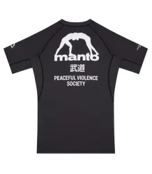 MANTO Rashguard Krótki Rękaw SOCIETY Black