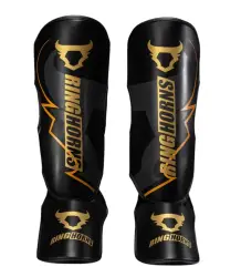 Ringhorns Charger By Venum Shin Guards Ochraniacze Piszczeli Black/Gold