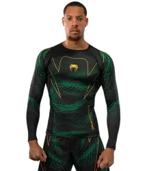Venum Rashguard Long Sleeve Długi Rękaw Matupa Black/Green/Gold