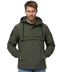 Pit Bull Kurtka Kangurka Z Kapturem Przejściowa MEANDRO Olive