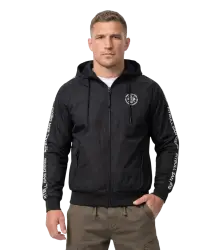 Pit Bull Kurtka Przejściowa Z Kapturem Athletic Tape Black