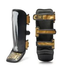 Leone1947 Ochraniacze Piszczeli I Stopy Iuter Black/Gold