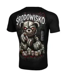 Środowisko Miejskie Rashguard Krótki Rękaw Zombie Bear Black