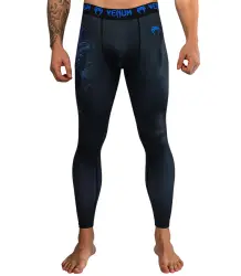 Venum Legginsy Spats Thunder Dragon Black/Royal Blue