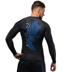 Venum Rashguard Long Sleeve Długi Rękaw Thunder Dragon Black/Royal Blue