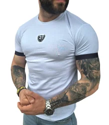 FURIA T-shirt Koszulka Męska Logo Taśma Biała