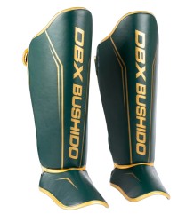DBX Bushido Ochraniacze Na Piszczele I Stopy ProFighter Emerald/Gold