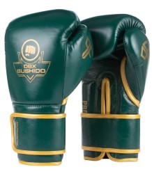 DBX Bushido Rękawice Bokserskie Wielowarstwowe ProFighter Emerald Legacy