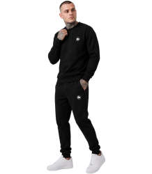 Bawełniany Dres Sportowy WarHouse Logo Komplet Black