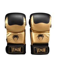 Venum Rękawice MMA Sparingowe Skóra Leather Attack 2.0 Black/Gold