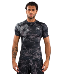 Venum Rashguard Krótki Rękaw Short Sleeve Rage & Workout Black/Grey