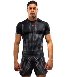 Venum Rashguard Krótki Rękaw Short Sleeve Demon Black/Grey