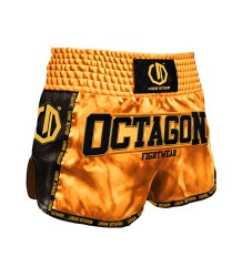 Octagon Spodenki Kickboxing/Muay Thai Fight Legion PREMIUM Gold