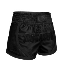 Octagon Spodenki Kickboxing/Muay Thai Legion Kevlar PREMIUM Black/Black